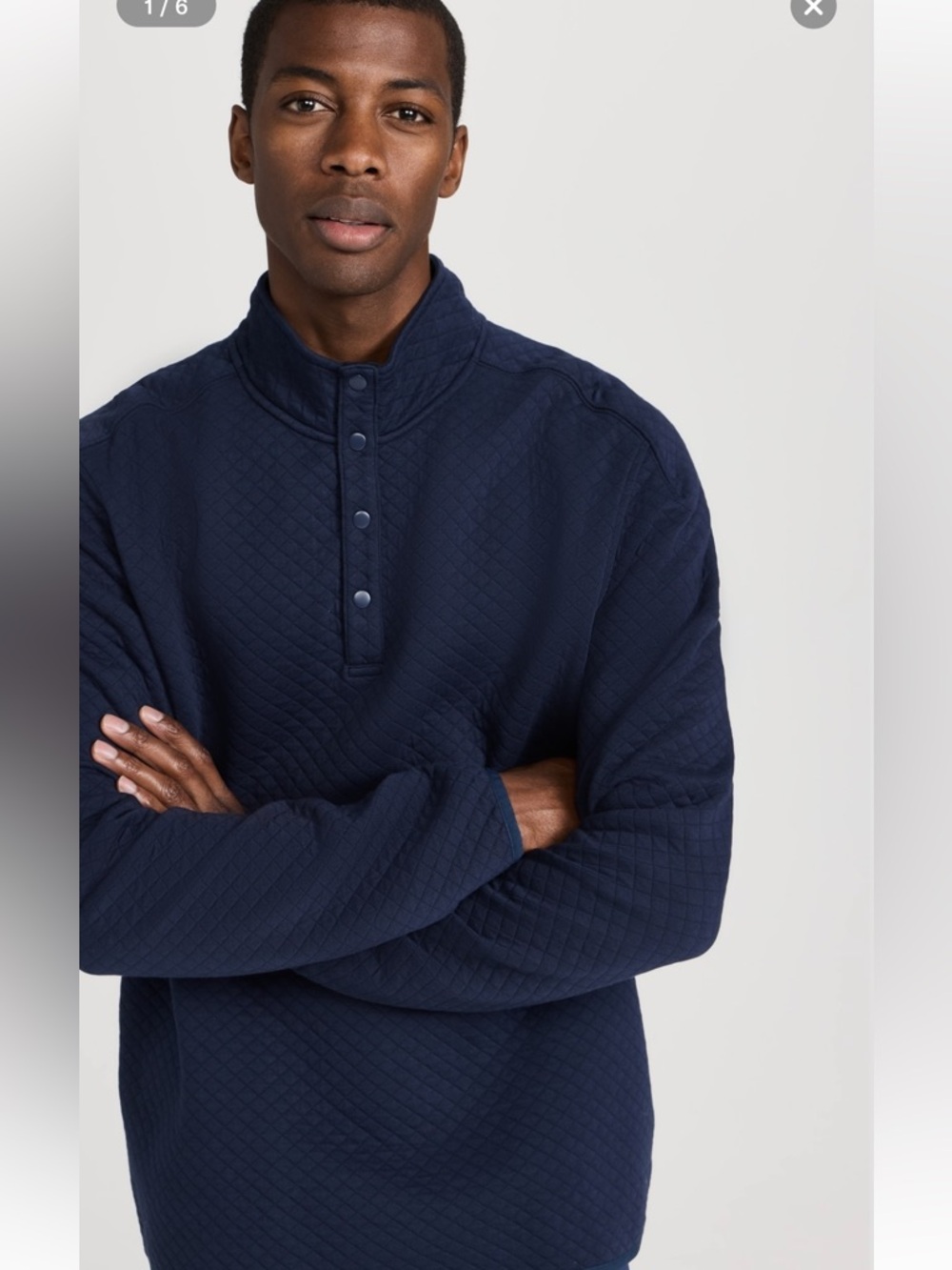 Rhone Gramercy Pullover Navy